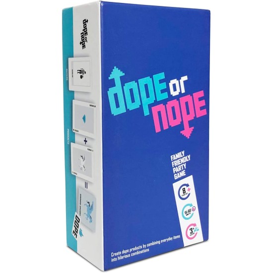  Dope or Nope – Family Friendly Party Game – Create Dope Products by Combining Everyday Items Into Hilarious Combinations , Blue
