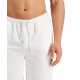  Men’s Moisture-Wicking Pajama Shorts, White, Large