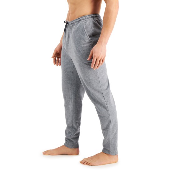  Mens Moisture-Wicking Pajama Joggers, Dark Gray, Large