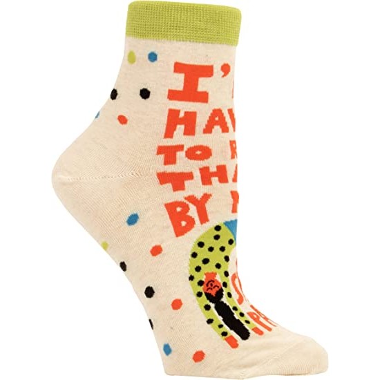  Women’s I’ll Have to Run That By My Sweatpants. Funny Ankle Socks (fits shoe size 5-10)