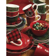  Christmas Plaid 5.5″ Ice Cream Bowl, Set of 6 Assorted Designs, One Size, Multicolored