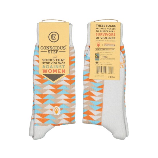 Conscious Step That Stop Violence Against Women Socks