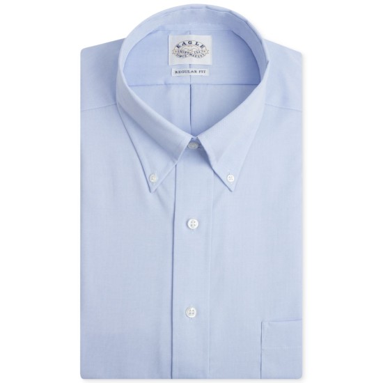  Men’s Big & Tall Classic-Fit Stretch Collar Non-Iron Solid Dress Shirt