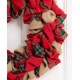  Christmas Multi-Color Fabric Wreath, 17.25″