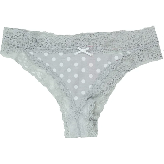  Women's by fer Moore Cheeky Lace-Trim Thongs Panty
