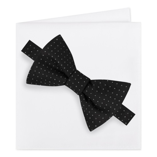  Men’s Formal Party Pindot Bow Tie & Pocket Square Set