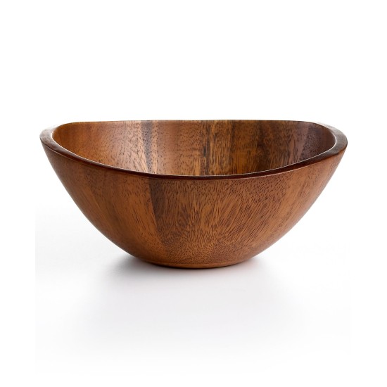  Acacia Wood Curve Individual Bowl