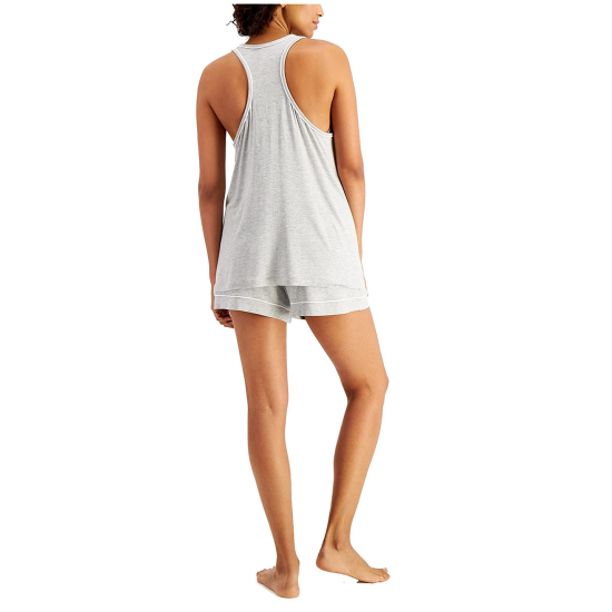  Women's Tank & Shorts Pajama Sets, Gray, XX-Large