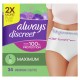  Incontinence Underwear for Women Maximum Absorbency L 34 Count