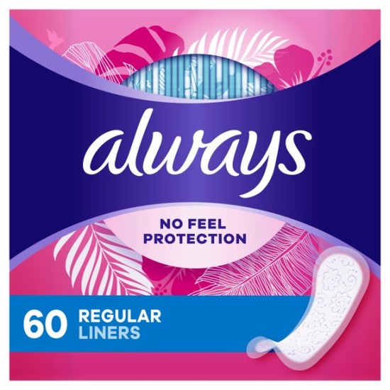  Thin No Feel Protection Daily Liner Unscented Unscented, Regular – 60.0 e