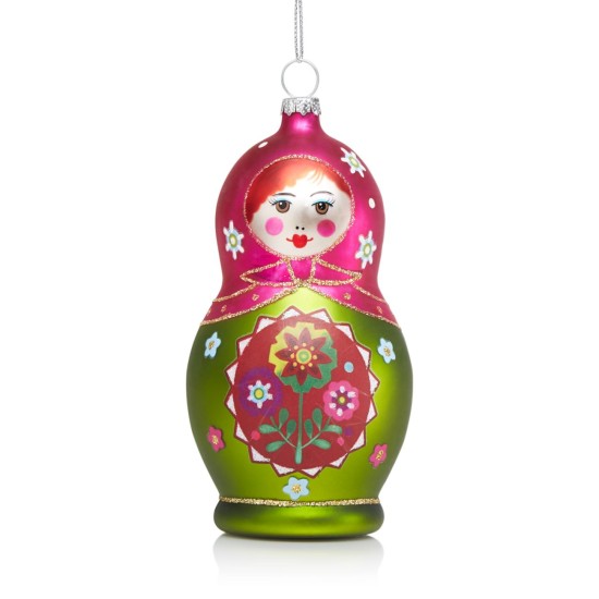 Bloomingdale’s Glass Nesting Doll Ornament