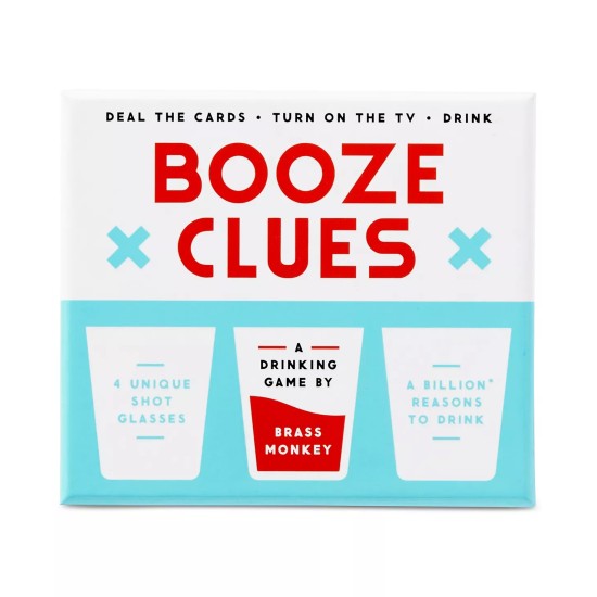  Booze Clues Game, Blue, 4.6″x 4.1″ x 2.1″