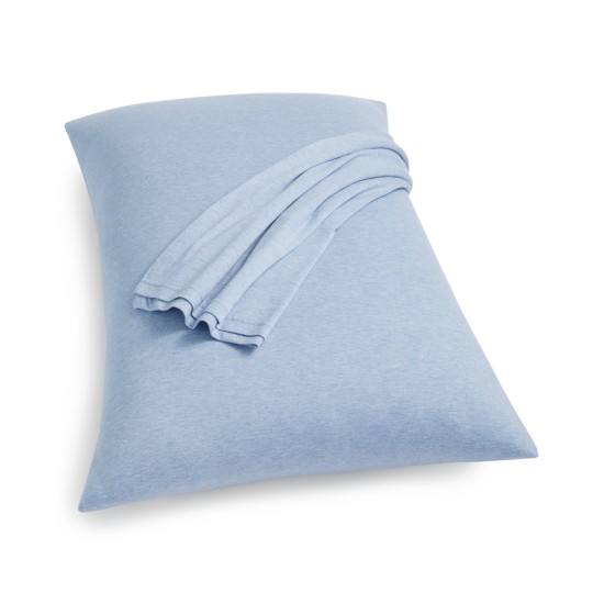  Modern Cotton Harrison Set of 2 King Pillowcases, Blue, 21″ x 37″