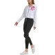  Performance Women’s Cinched Logo Sweatshirt, White/Pink, Small