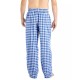  Mens Flannel Print Pajama Pants, Navy, XX-Large