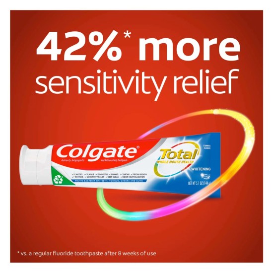  Total Whitening Toothpaste Gel – 4.8 oz x 2 pac