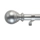 Decopolitan 1-Inch Ball Telescoping Curtain Rod Set, 36 to 72-Inch, Silver (37.88 x 3.25 x 2.88″)