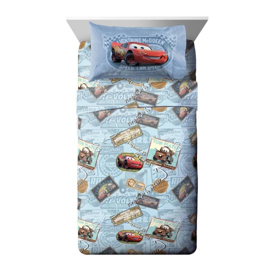  Cars 4-Piece Full Sheet Set Bedding