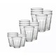  Picardie Microwave & Dishwasher Safe Durable Tempered Glass Stackable Drinkware – 16 Piece