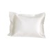  Toddler Pillow with Satin Pillowcase, White, 14in X 10in