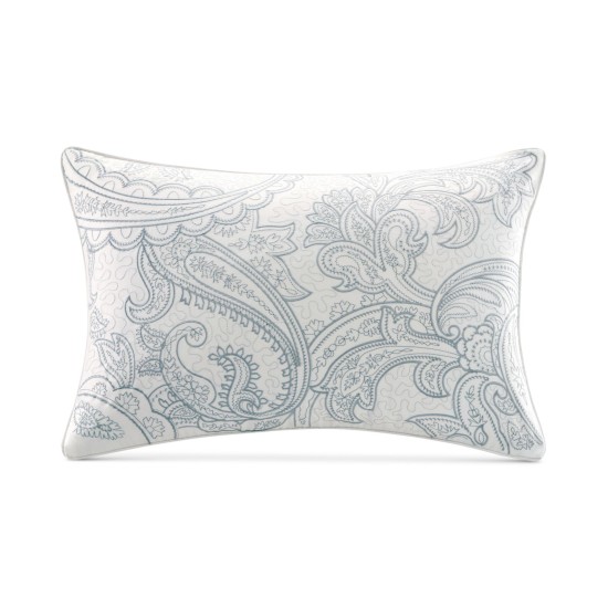  Chelsea Oblong Decorative Pillow (Set of 2), 12″ x 18″, Paisley Blue
