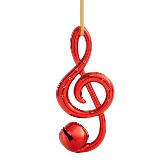  Red Musical Notes Ornament