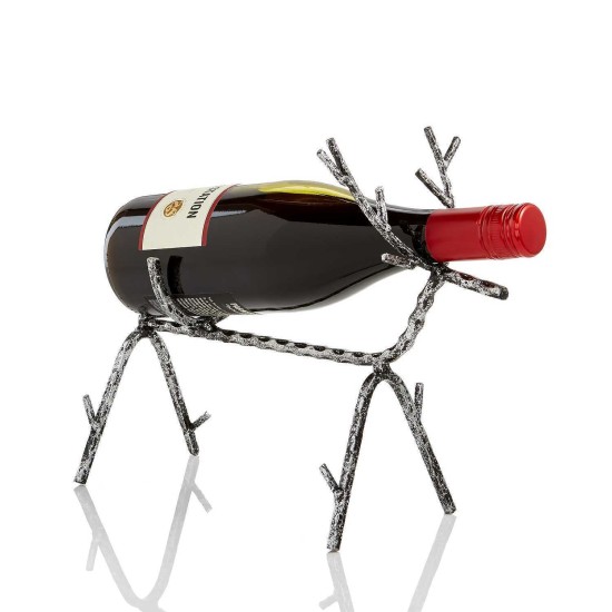  The Holiday Collection Iron Reindeer Bottle Holder
