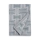  Collection Lambswool/Cashmere Interlocking Jacquard Throw, Gray, 50″x70″
