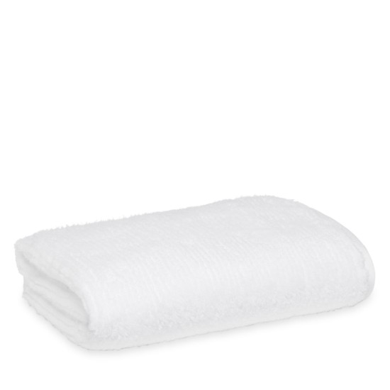  Collection Ribbed Washcloths, White, Washcloth