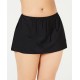 Women’s Plus Size Skirt Swim Bottom Separates (Black, 24W)