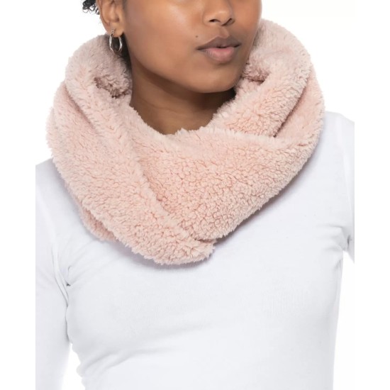  Twisted Solid Sherpa Cowl Blush One Size