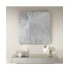 JLA Home  Signature Sunburst Silver-Tone Resin Dimensional Box Wall Art