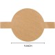  Unbleached Baking Parchment Paper Rounds with Easy Lift Tabs (9 in, 100 Sheets)