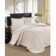  Quebec 3-Piece King Quilted Bedspread Set, King, Ivory