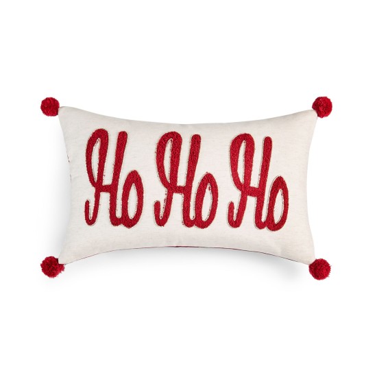  Ho Ho Ho Decorative Pillow, 12×20