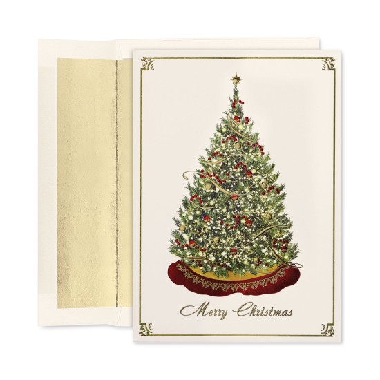  Elegant Tree Greeting Cards 16-Count