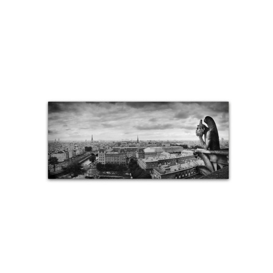 Moises Levy ‘Boring in Paris’ Canvas Art – 19″ x 8″ x 2″