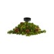  16in. Christmas Pine Candelabrum with 35 Lights and Pine Cones, Green