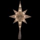  10.75″ Faceted Star of Bethlehem Christmas Tree Topper – Clear Lights