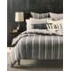 Bedding Chambray Collection Pleated Duvet Cover, King