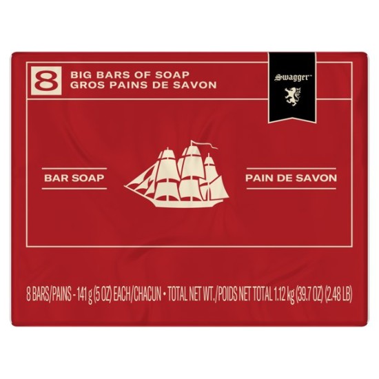  Red Collection Swagger Men’s Bar Soap – 5oz, 8pk