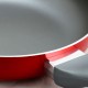  Herscher 9.5 Inch Aluminum Frying Pan in Red