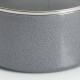  Pallermo Aluminum 1.5 Quart Sauce Pan with Glass Lid in Gray