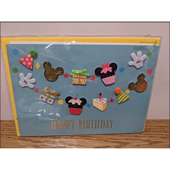  Cards High Quality Disney Minnie Mickey Mouse Birthday Card