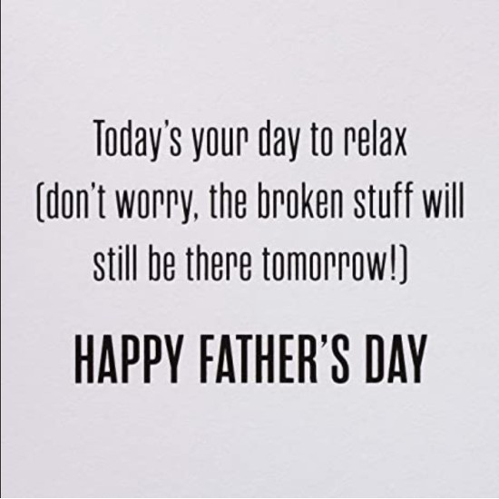  Father’s Day Card (Day to Relax)