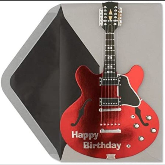  Guitar Happy Birthday Card