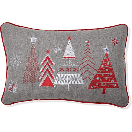  White Christmas Rectangular Throw Pillow