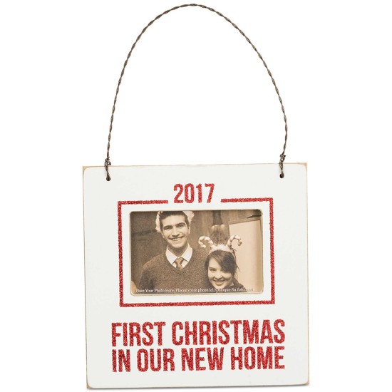  2017 First Christmas In Our New Home Mini Hanging Frame