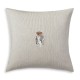  Home Flannel Bear Throw Pillow Gray, 18 X 18