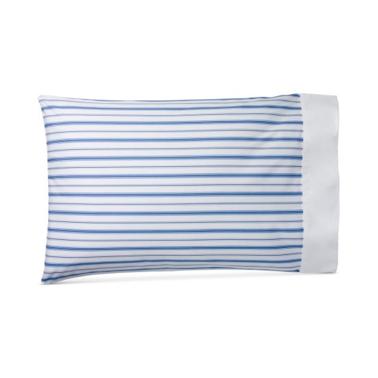  Jobs Lane Stripe Standard Pillowcase Bedding, Blue